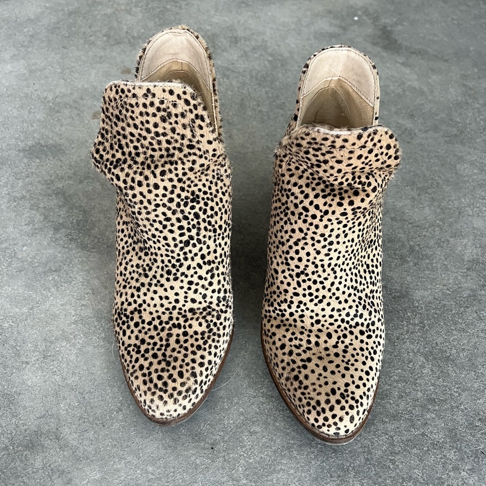 Leopard Print Ankle Boots